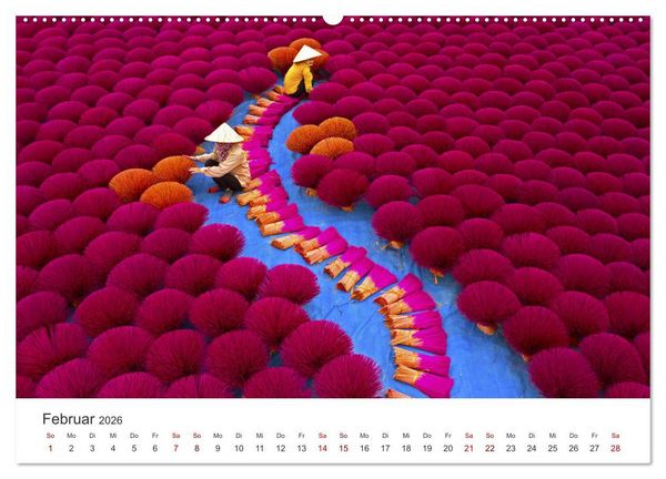 Produktbild: Vietnam - Das Land der Morgenr&ouml;te. (hochwertiger Premium Wandkalender 2026 DIN A2 quer), Kunstdruck in Hochglanz
