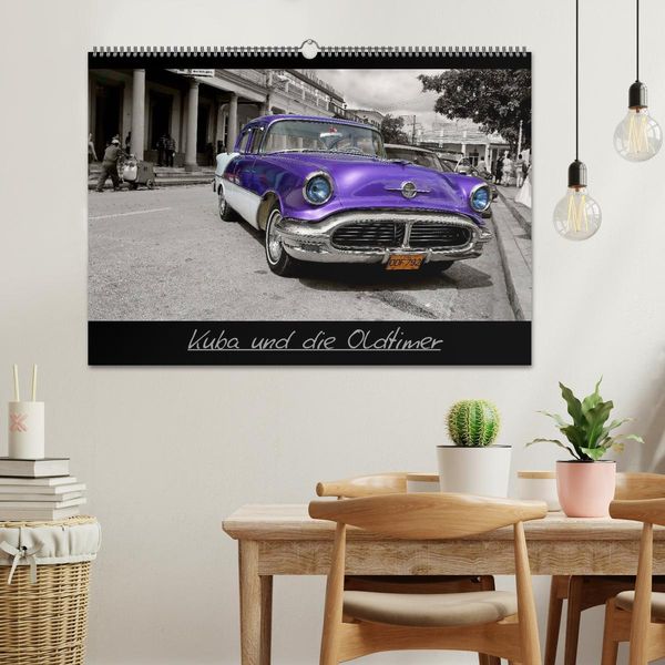 Produktbild: Kuba und die Oldtimer (Wandkalender 2026 DIN A2 quer), CALVENDO Monatskalender