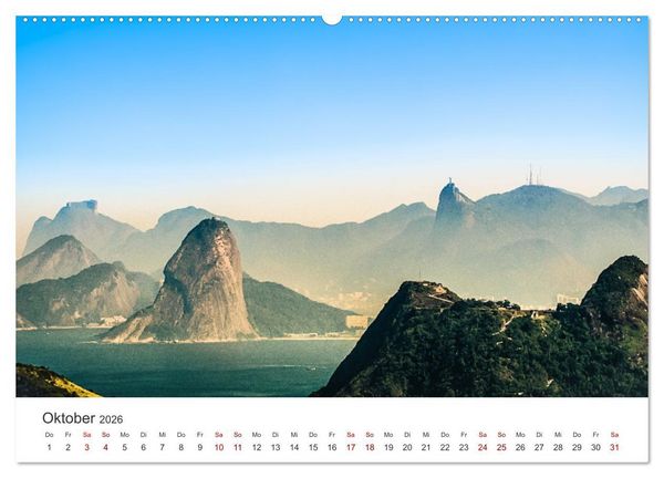 Produktbild: Rio de Janeiro - Am Fu&szlig;e des Corcovados. (Wandkalender 2026 DIN A2 quer), CALVENDO Monatskalender