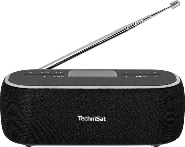 Produktbild: TechniSat DIGITRADIO BT 1 Tischradio DAB+, UKW AUX, Bluetooth&reg; Freisprechfunktion, Inkl. Mikrofon, Weckfunktion, wiederaufladbar Schwarz