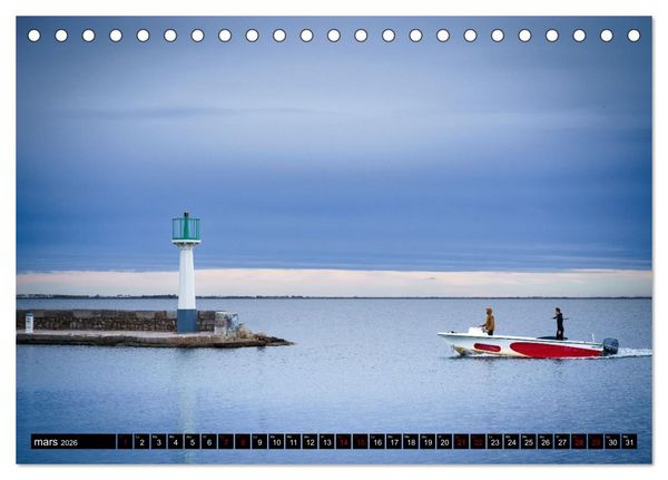 Produktbild: R&ecirc;veries en M&eacute;diterran&eacute;e (Calendrier de bureau 2026 DIN A5 vertical), CALVENDO calendrier mensuel
