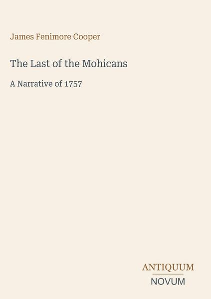 Produktbild: The Last of the Mohicans