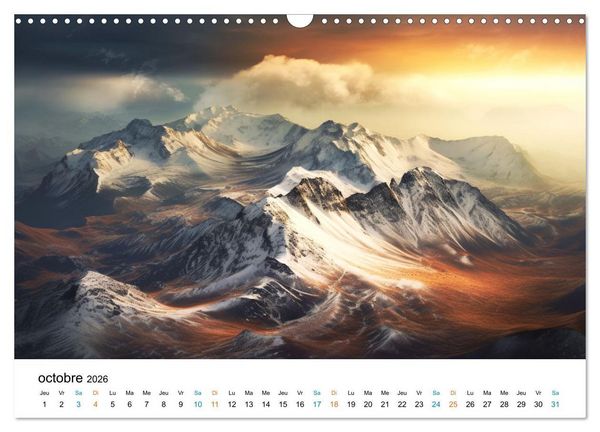 Produktbild: Paysages r&ecirc;v&eacute;s (Calendrier mural 2026 DIN A3 vertical), CALVENDO calendrier mensuel