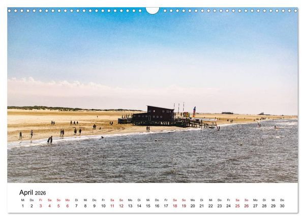 Produktbild: Sankt Peter-Ording. Licht, Schatten und Natur (Wandkalender 2026 DIN A3 quer), CALVENDO Monatskalender