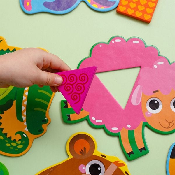 Produktbild: Lernspiel Sortierspiel mit Holzfiguren. Tiere RW4204