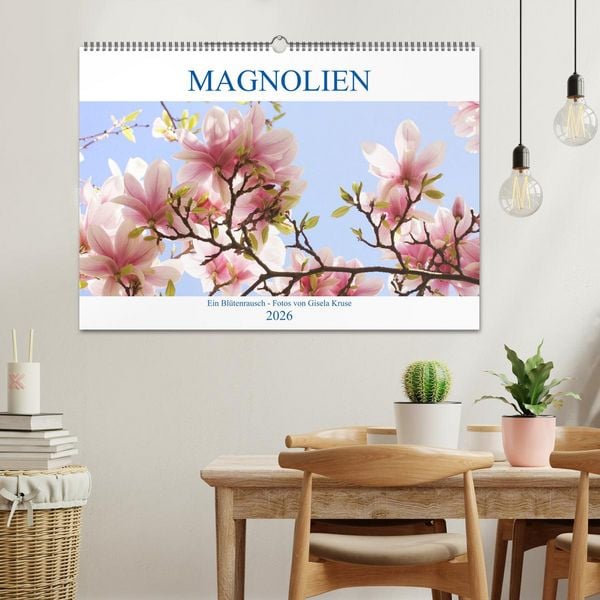 Produktbild: Magnolien Ein Bl&uuml;tenrausch (Wandkalender 2026 DIN A2 quer), CALVENDO Monatskalender