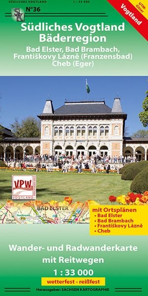 Produktbild: S&uuml;dliches Vogtland - B&auml;derregion Bad Elster - Bad Brambach - Frantiskovy Lazne - Cheb