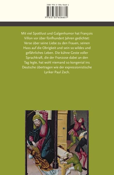 Produktbild: Die Balladen und lasterhaften Lieder des Francois Villon