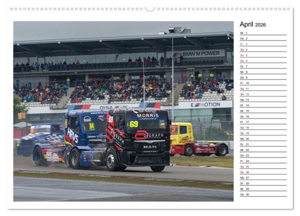 Produktbild: Truck Racing am N&uuml;rburgring (hochwertiger Premium Wandkalender 2026 DIN A2 quer), Kunstdruck in Hochglanz
