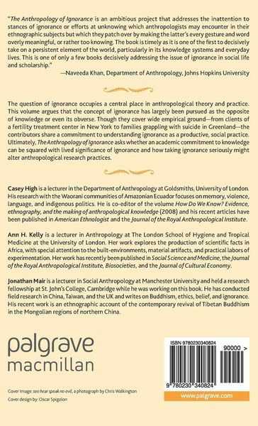 Produktbild: The Anthropology of Ignorance