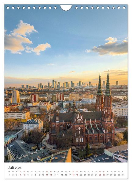 Produktbild: Warschau - Die wundersch&ouml;ne Hauptstadt Polens. (Wandkalender 2026 DIN A4 hoch), CALVENDO Monatskalender