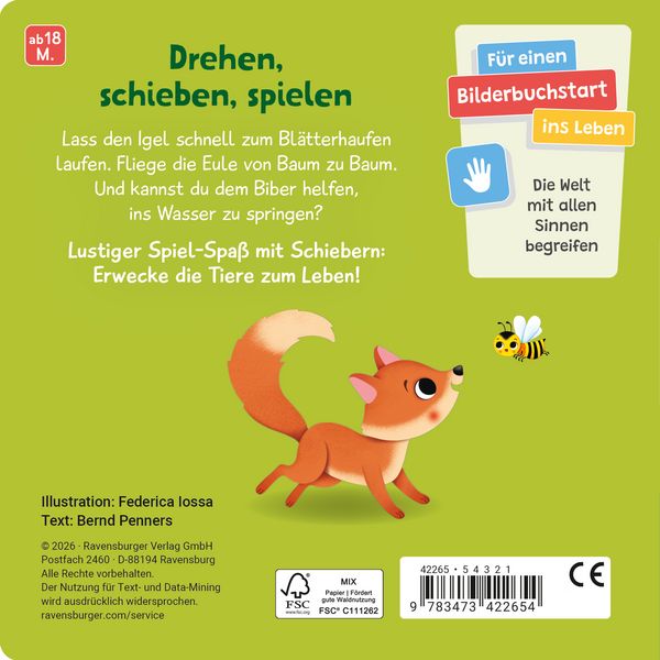 Produktbild: Mein Schiebe-Mitmachbuch - Waldtiere