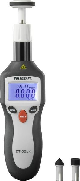 Produktbild: VOLTCRAFT DT-30LK Drehzahlmesser mechanisch, optisch 2 - 20000 U/min 2 - 200000 U/min