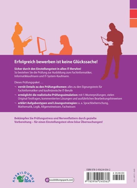 Produktbild: Der Eignungstest / Einstellungstest zur Ausbildung zum Fachinformatiker, Informatikkaufmann und IT-System-Kaufmann