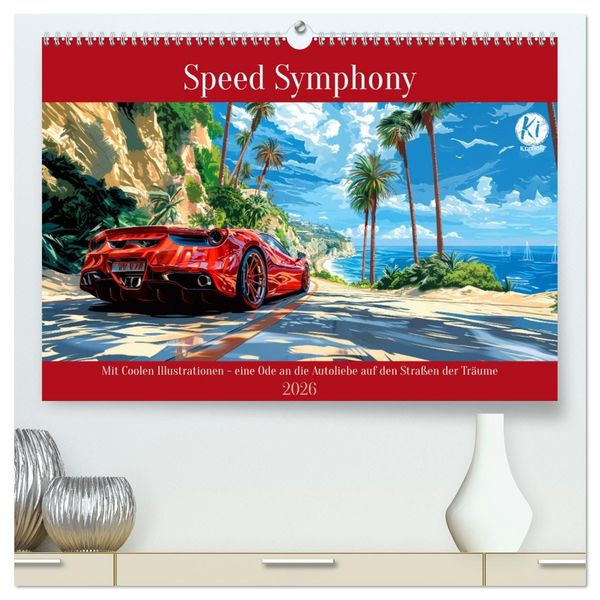 Produktbild: Speed Symphony (hochwertiger Premium Wandkalender 2026 DIN A2 quer), Kunstdruck in Hochglanz