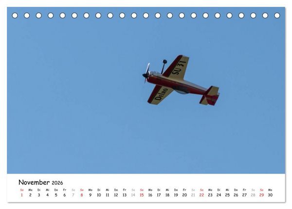Produktbild: Tollk&uuml;hne Helden der Fliegerei - Modellflugzeuge in Aktion (Tischkalender 2026 DIN A5 quer), CALVENDO Monatskalender