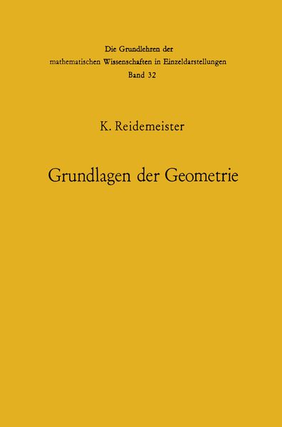 Produktbild: Vorlesungen &uuml;ber Grundlagen der Geometrie