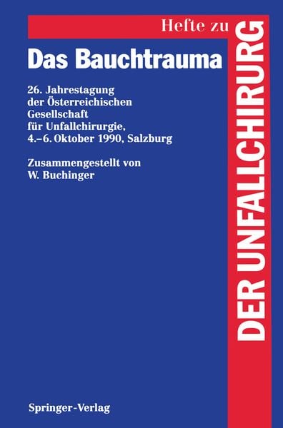 Das Bauchtrauma, Taschenbuch von W. Buchinger, Springer Berlin, 9783540578208