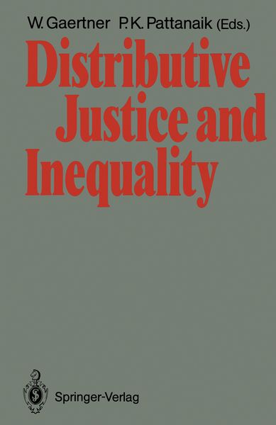 Produktbild: Distributive Justice and Inequality