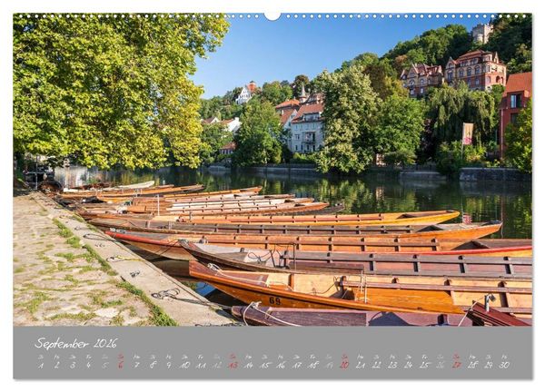 Produktbild: Zw&ouml;lf Monate in T&uuml;bingen (hochwertiger Premium Wandkalender 2026 DIN A2 quer), Kunstdruck in Hochglanz