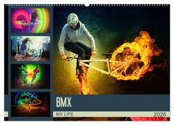 Produktbild: BMX My Life (Wandkalender 2026 DIN A2 quer), CALVENDO Monatskalender