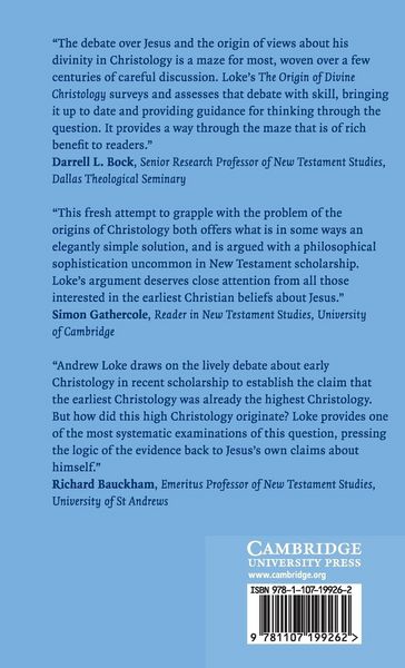 Produktbild: The Origin of Divine Christology