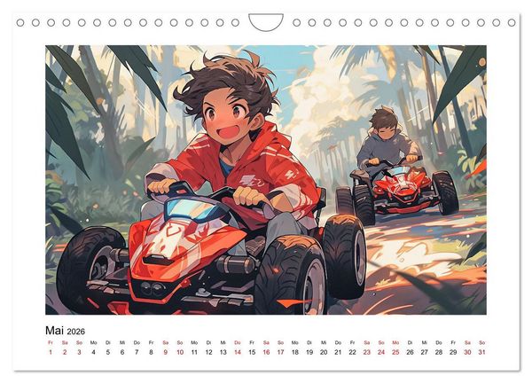 Produktbild: Der Jungen-Kalender (Wandkalender 2026 DIN A4 quer), CALVENDO Monatskalender
