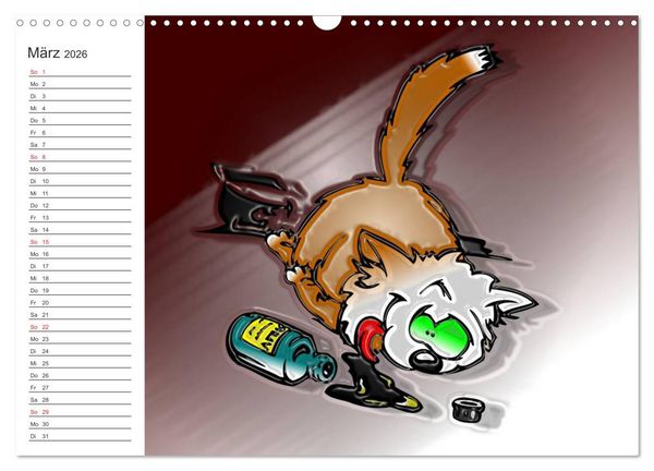 Produktbild: Alles f&uuml;r die Katz! Lustiger Katzen-Planer (Wandkalender 2026 DIN A3 quer), CALVENDO Monatskalender