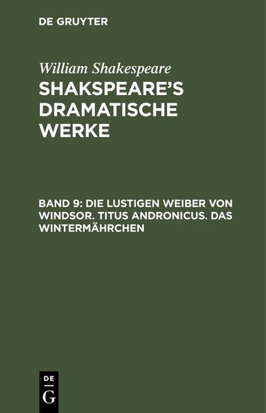 Produktbild: Die lustigen Weiber von Windsor. Titus Andronicus. Das Winterm&auml;hrchen