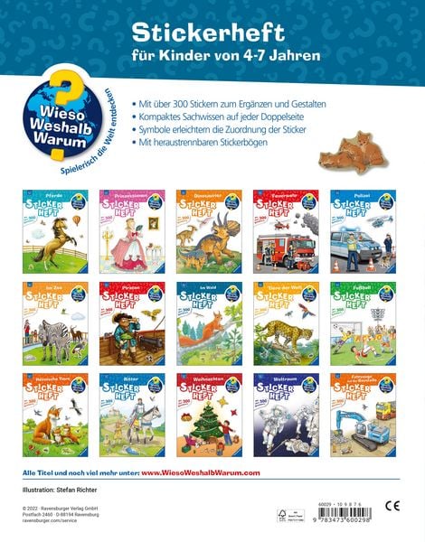 Produktbild: Wieso? Weshalb? Warum? Stickerheft - Im Wald
