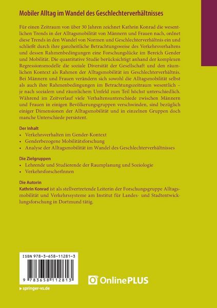 Produktbild: Mobiler Alltag im Wandel des Geschlechterverh&auml;ltnisses