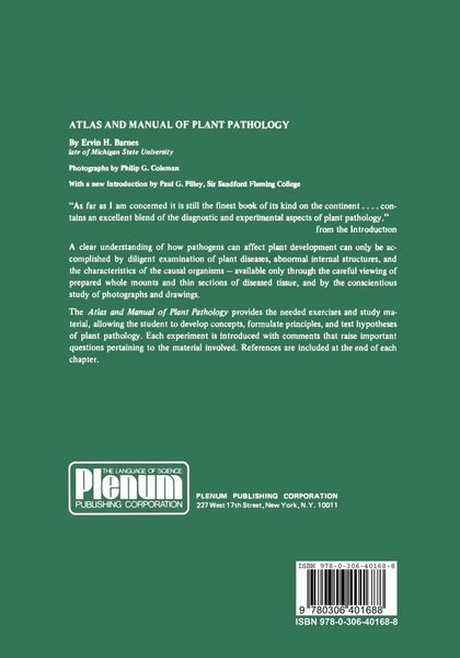 Produktbild: Atlas and Manual of Plant Pathology