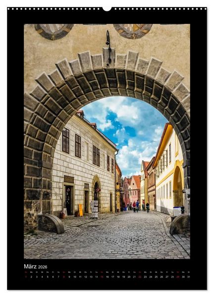 Produktbild: Cesky Krumlov Krumau (hochwertiger Premium Wandkalender 2026 DIN A2 hoch), Kunstdruck in Hochglanz