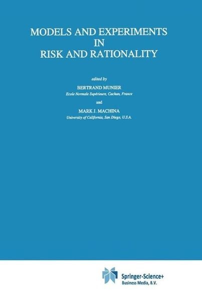 Produktbild: Models and Experiments in Risk and Rationality