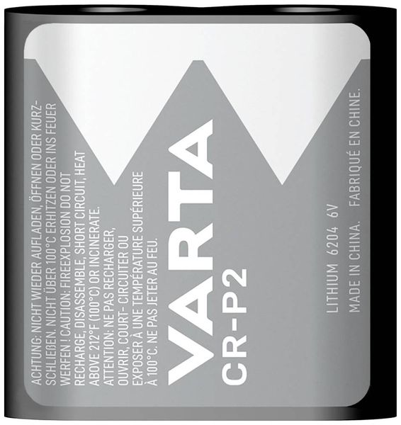 Varta LITHIUM Cylindr. CR-P2 Bli1 Fotobatterie CR-P 2 Lithium 1450 mAh 6 V 1 St.