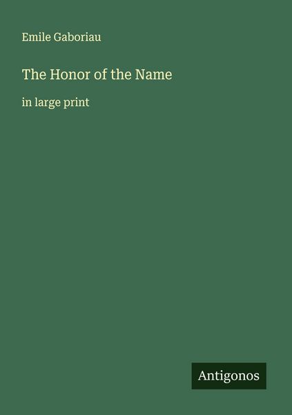 Produktbild: The Honor of the Name