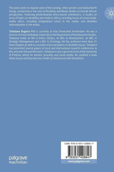 Produktbild: Disability and Media - An African Perspective