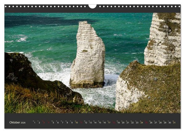 Produktbild: Normandie - Raue K&uuml;ste und malerische Hafenst&auml;dte (Wandkalender 2026 DIN A3 quer), CALVENDO Monatskalender