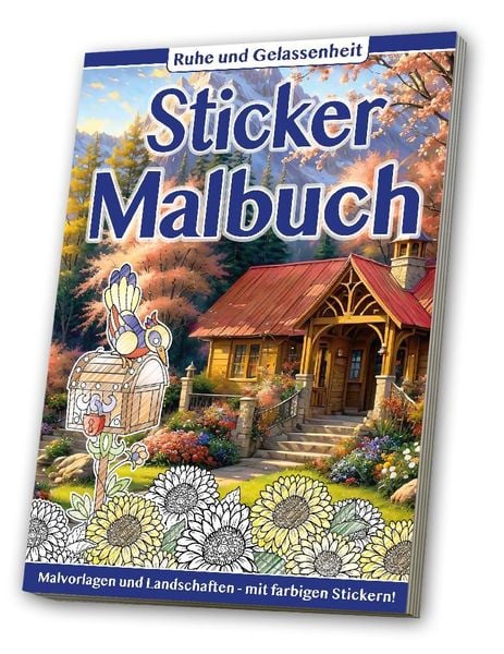 Sticker Malbuch: Erwachsene - Ruhe & Gelassenheit, Geheftet von , Media Verlagsgesellschaft