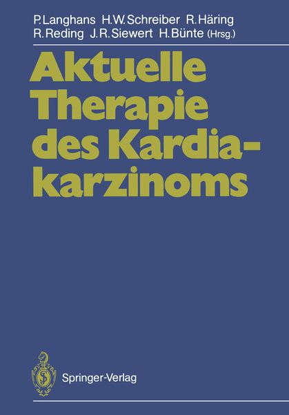 Produktbild: Aktuelle Therapie des Kardiakarzinoms