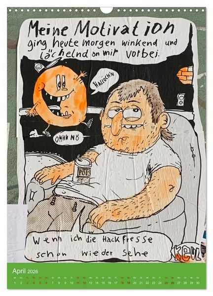 Produktbild: LOVE BERLIN - BUNTE W&Auml;NDE (Wandkalender 2026 DIN A3 hoch), CALVENDO Monatskalender