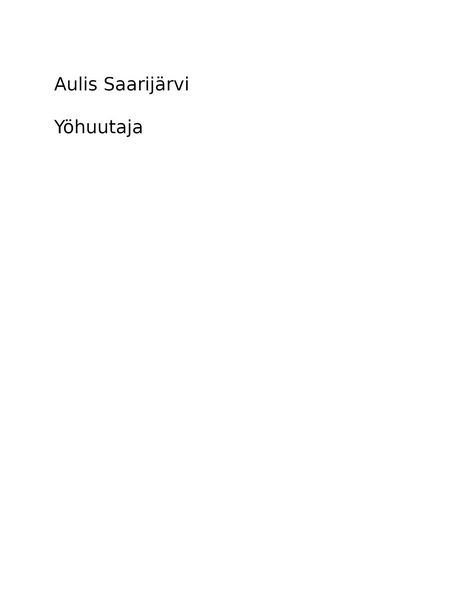 Produktbild: Y&ouml;huutaja