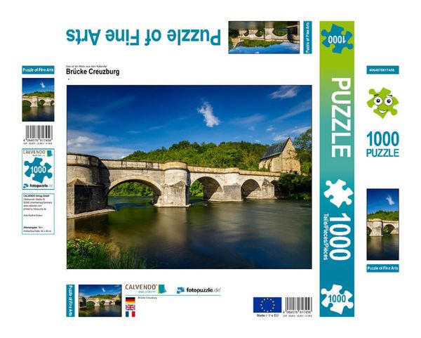Produktbild: CALVENDO Puzzle Br&uuml;cke Creuzburg 1000 Teile Lege-Gr&ouml;&szlig;e 640 x 480 cm Foto-Puzzle Bild von Roland Brack
