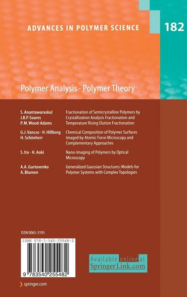 Produktbild: Polymer Analysis/Polymer Theory