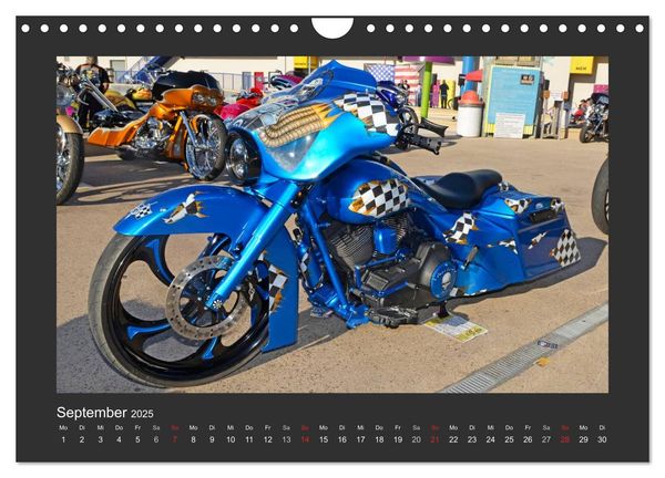 Produktbild: BEST OF HARLEY-DAVIDSON BAGGER-STYLE (Wandkalender 2025 DIN A4 quer), CALVENDO Monatskalender