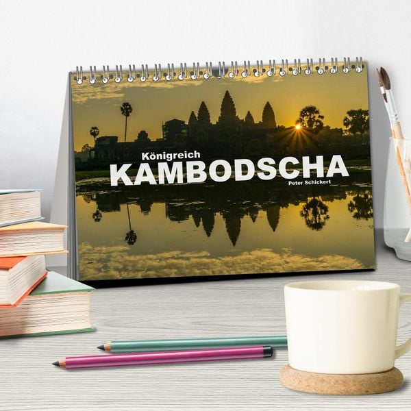 Produktbild: K&ouml;nigreich Kambodscha (Tischkalender 2026 DIN A5 quer), CALVENDO Monatskalender