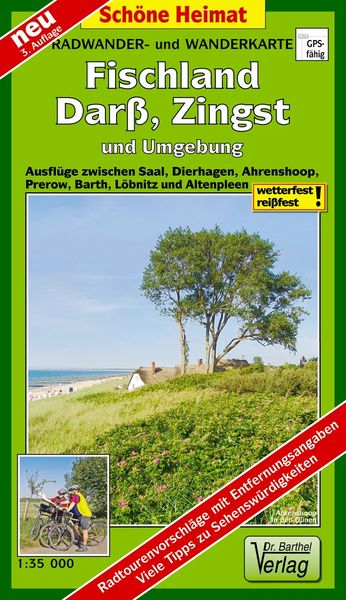 Produktbild: Radwander- und Wanderkarte Fischland, Dar&szlig;, Zingst und Umgebung