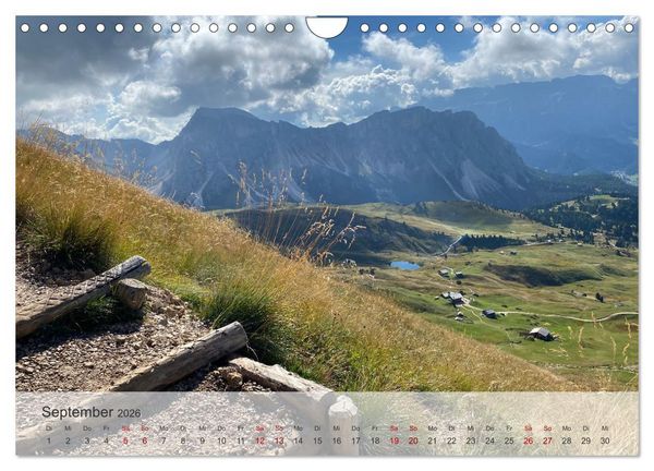 Produktbild: Alpenauszeit - Die Bergh&uuml;tten unserer Alpen (Wandkalender 2026 DIN A4 quer), CALVENDO Monatskalender