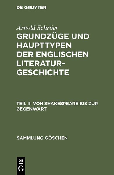 Produktbild: Von Shakespeare bis zur Gegenwart