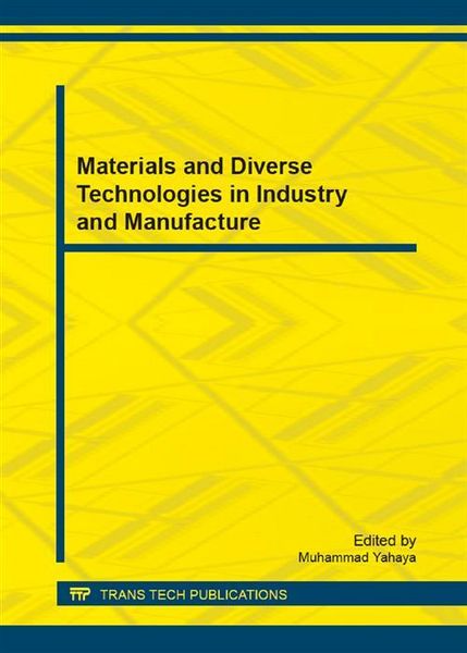 Produktbild: Materials and Diverse Technologies in Industry and Manufacture